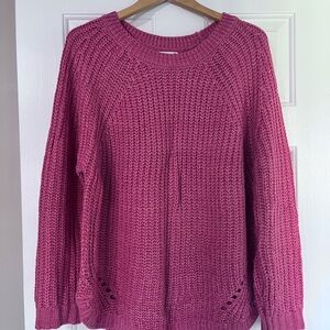 SO Women's Sweater in Rich Coral Pink